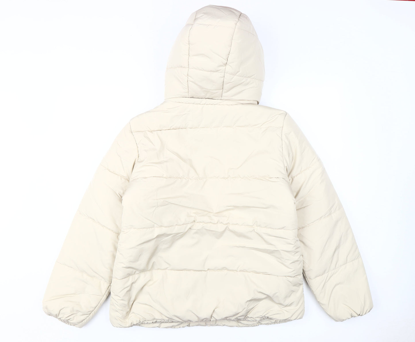 Marks & Spencer Women's Beige Puffer Jacket Size 14