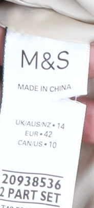 Marks & Spencer Women's Beige Puffer Jacket Size 14