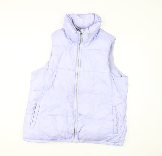 Old Navy Women's Purple Sleeveless Waistcoat XL