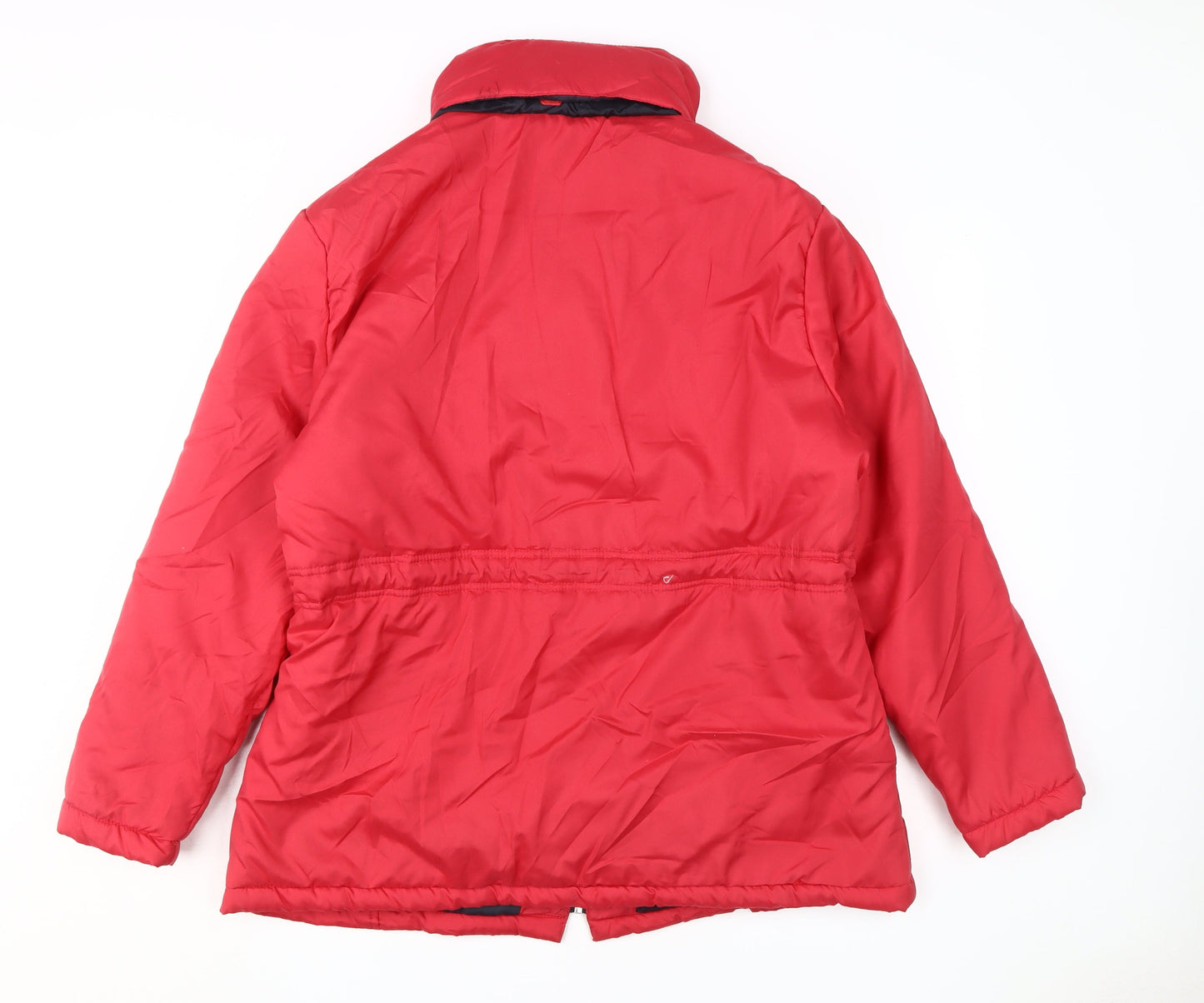 Womens UK Size L Anne De Lançay Red Puffer Jacket