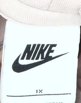 Nike Women's Ivory Pullover Hoodie, Size L, Cozy & Stylish