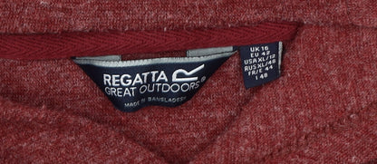 Regatta Women's Red Pullover Hoodie Size 16