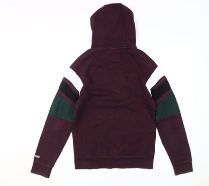 Gola Unisex Purple XS Pullover Hoodie Colourblock