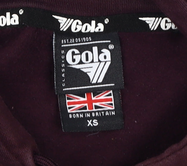Gola Unisex Purple XS Pullover Hoodie Colourblock