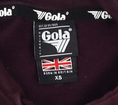 Gola Unisex Purple XS Pullover Hoodie Colourblock
