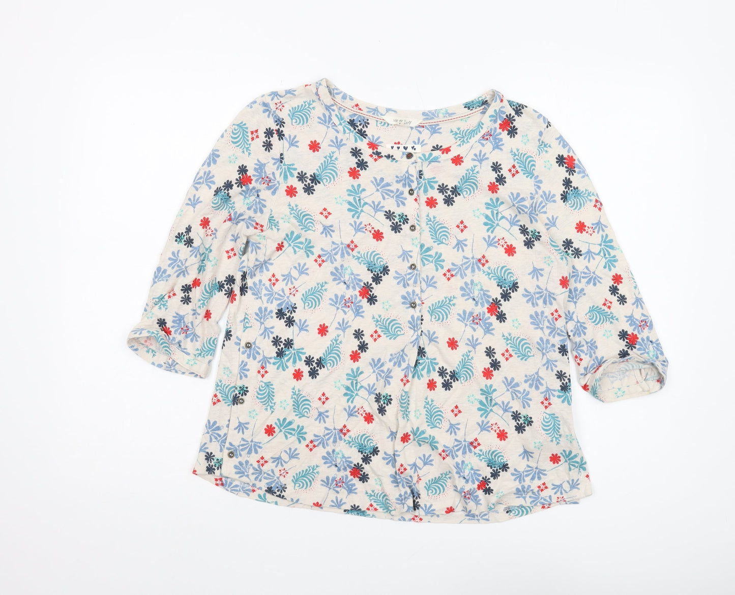 Womens UK Size 8 White Stuff Multicoloured Tunic Blouse