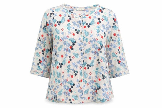 Womens UK Size 8 White Stuff Multicoloured Tunic Blouse