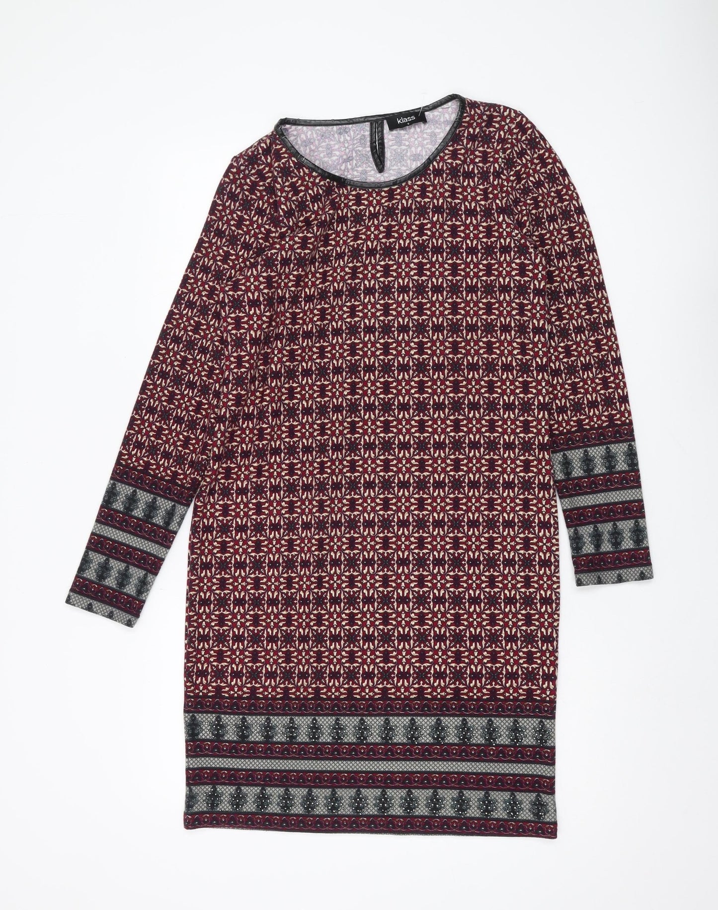 Klass Women's Multicoloured Geometric Dress, S