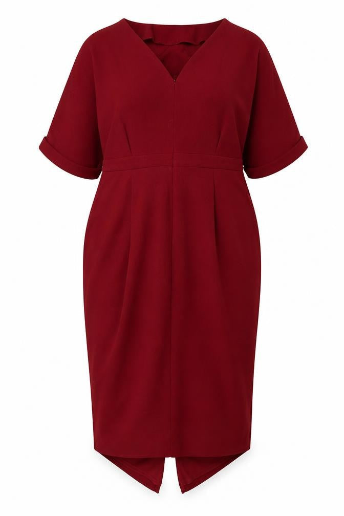 ASOS Women's Red Sheath Dress Size 16 Formal