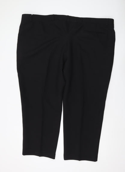 Harvey & Jones Black Men's Trousers Size 50 Regular