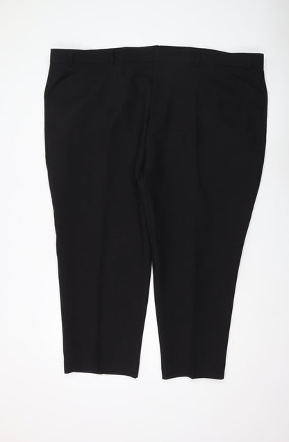 Harvey & Jones Black Men's Trousers Size 50 Regular