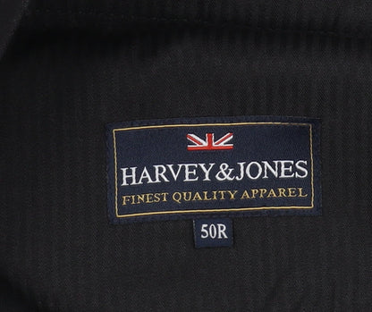 Harvey & Jones Black Men's Trousers Size 50 Regular