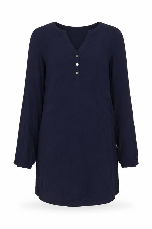 Womens UK Size 8 Banana Republic Blue Tunic Blouse