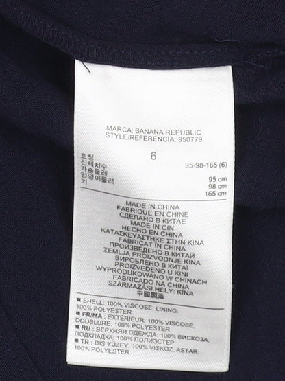 Womens UK Size 8 Banana Republic Blue Tunic Blouse