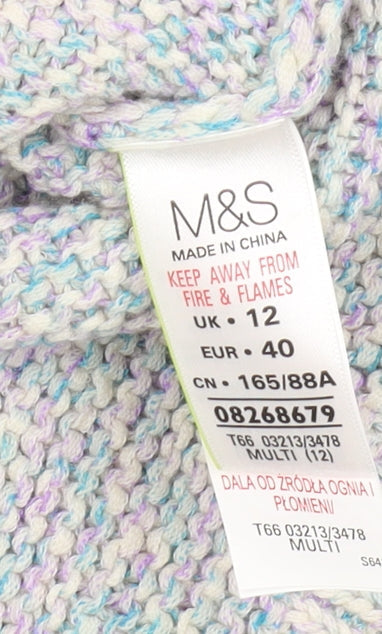 Womens UK Size 12 Marks and Spencer Multicoloured Pullover Jumper