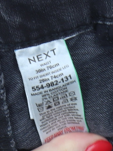 Next Men's Black Straight Jeans Medium Size