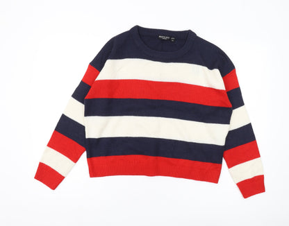 Womens UK Size M Brave Soul Multicoloured Pullover Jumper