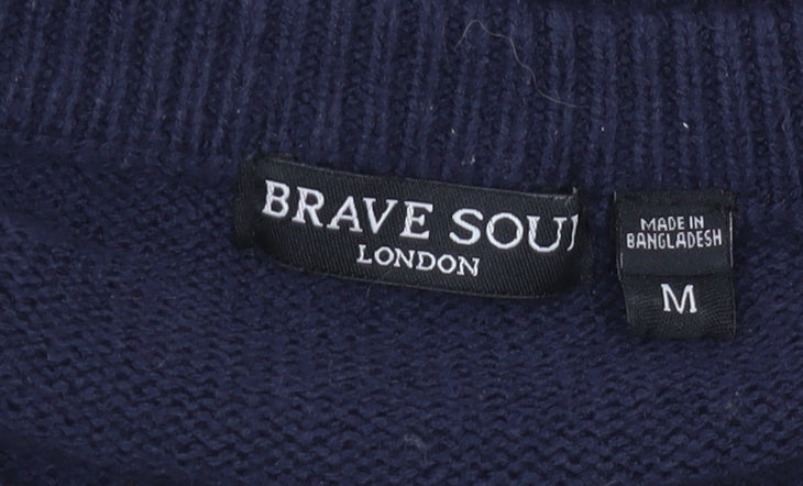 Womens UK Size M Brave Soul Multicoloured Pullover Jumper