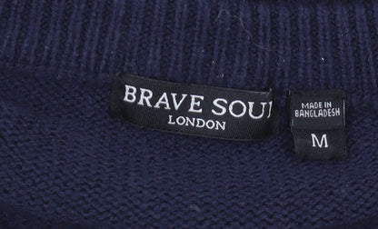 Womens UK Size M Brave Soul Multicoloured Pullover Jumper