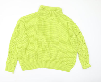 Womens UK Size 14 Missguided Green Jumper Jumper