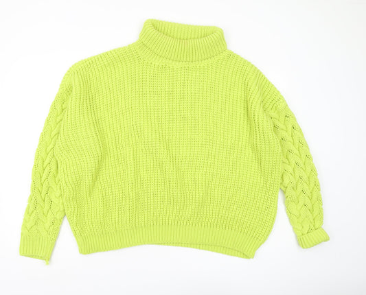 Womens UK Size 14 Missguided Green Jumper Jumper