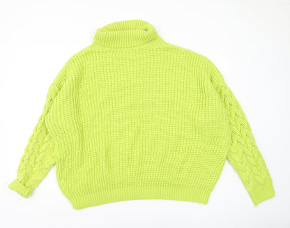 Womens UK Size 14 Missguided Green Jumper Jumper