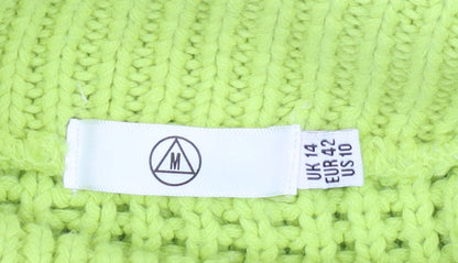 Womens UK Size 14 Missguided Green Jumper Jumper