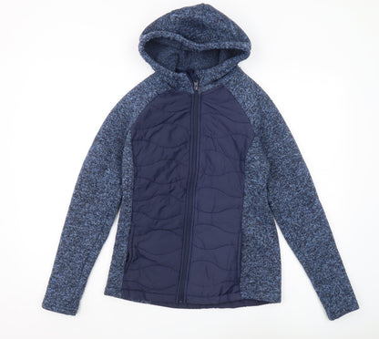 Mountain Warehouse Women's Blue Hooded Jacket, Size 4