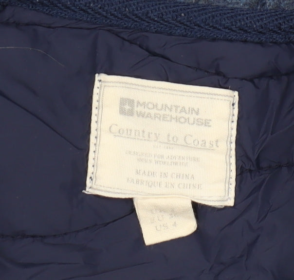 Mountain Warehouse Women's Blue Hooded Jacket, Size 4