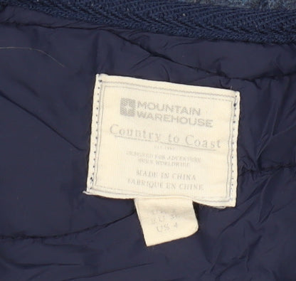 Mountain Warehouse Women's Blue Hooded Jacket, Size 4