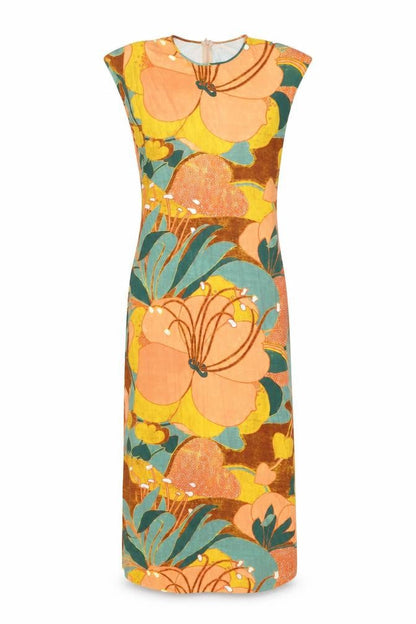 ZARA Women's Multicoloured Floral Sheath Dress Size 12