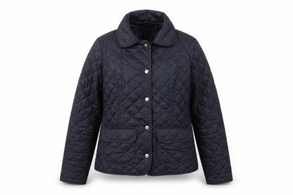 Womens UK Size 8 Dorothy Perkins Blue Quilted Coat