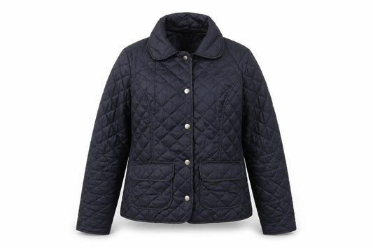 Womens UK Size 8 Dorothy Perkins Blue Quilted Coat