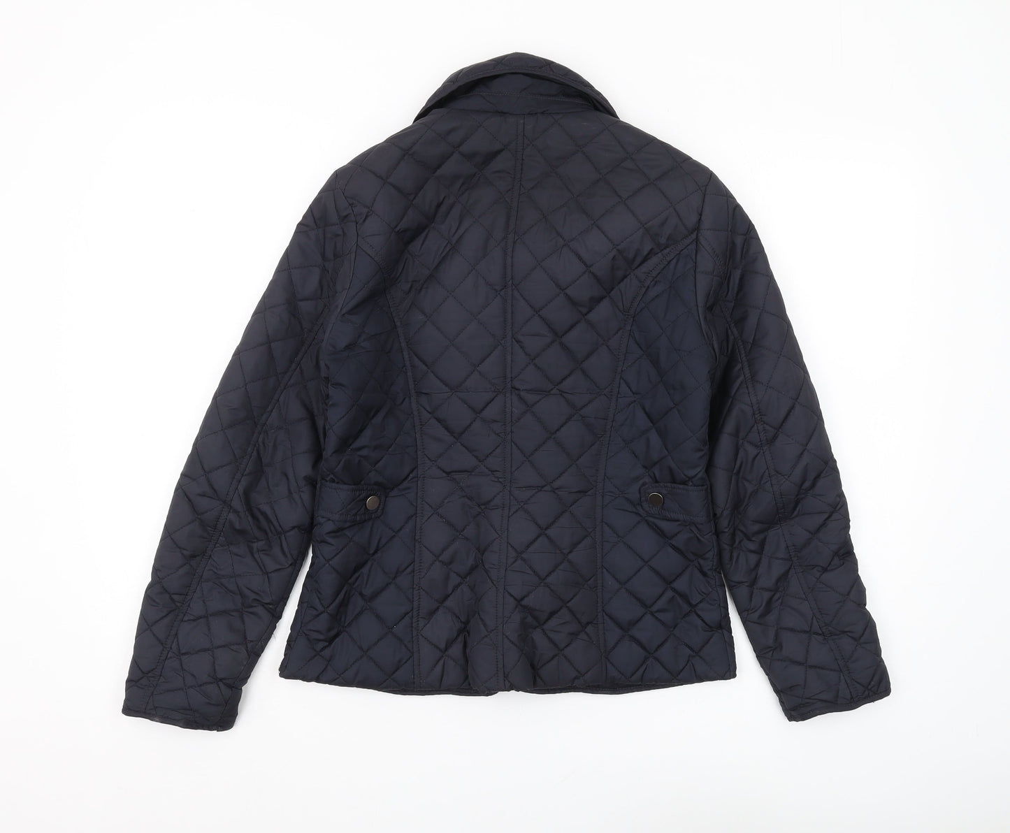 Womens UK Size 8 Dorothy Perkins Blue Quilted Coat