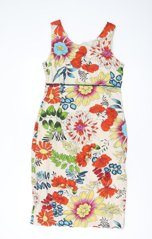 Long Tall Sally Women's Floral Multicoloured Dress, Size 10