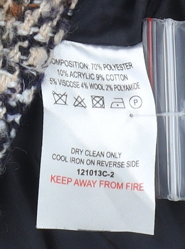 Classic Women's Multicoloured Pea Coat Size 14