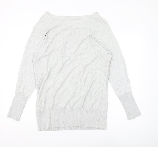 Kaleidoscope Women's Grey Boat Neck Pullover Jumper