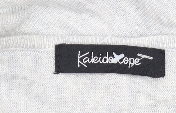 Womens UK Size 16 Kaleidoscope Grey Pullover Jumper