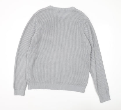 Jack & Jones Men's Grey XL Crew Neck Pullover Jumper