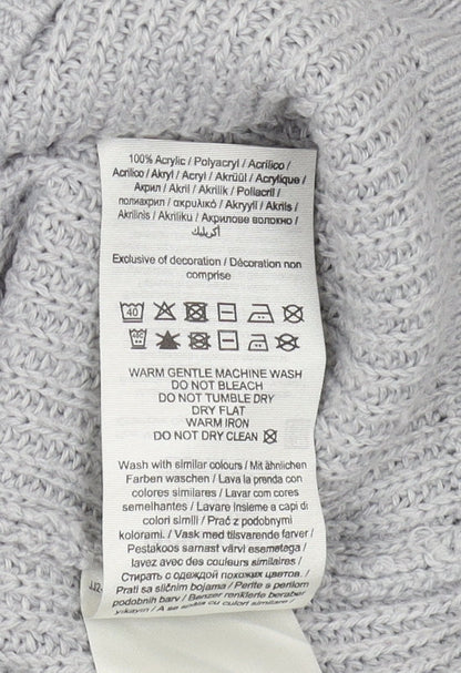 Jack & Jones Men's Grey XL Crew Neck Pullover Jumper