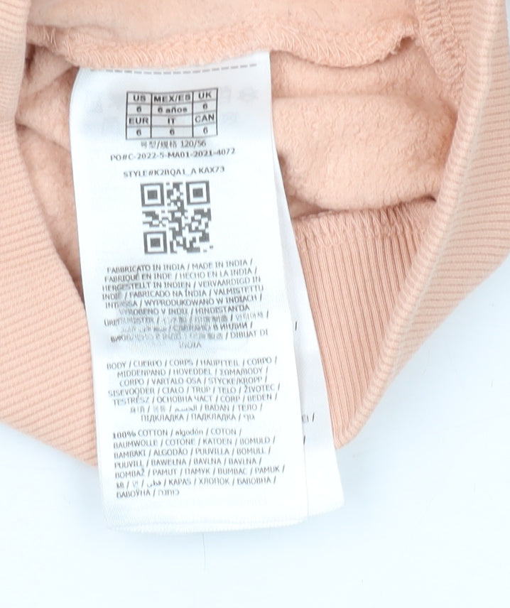 Guess Girls Beige Full Zip Hoodie, Size 6