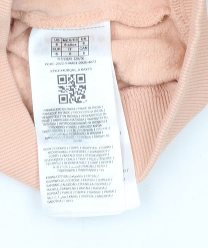 Guess Girls Beige Full Zip Hoodie, Size 6