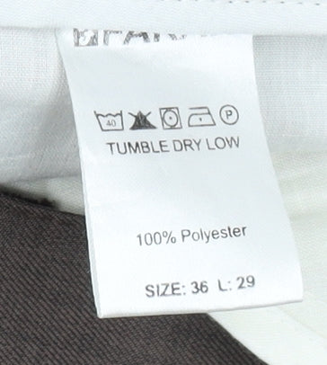 Farah Men's Brown Trousers, Size 36, Elegant Style