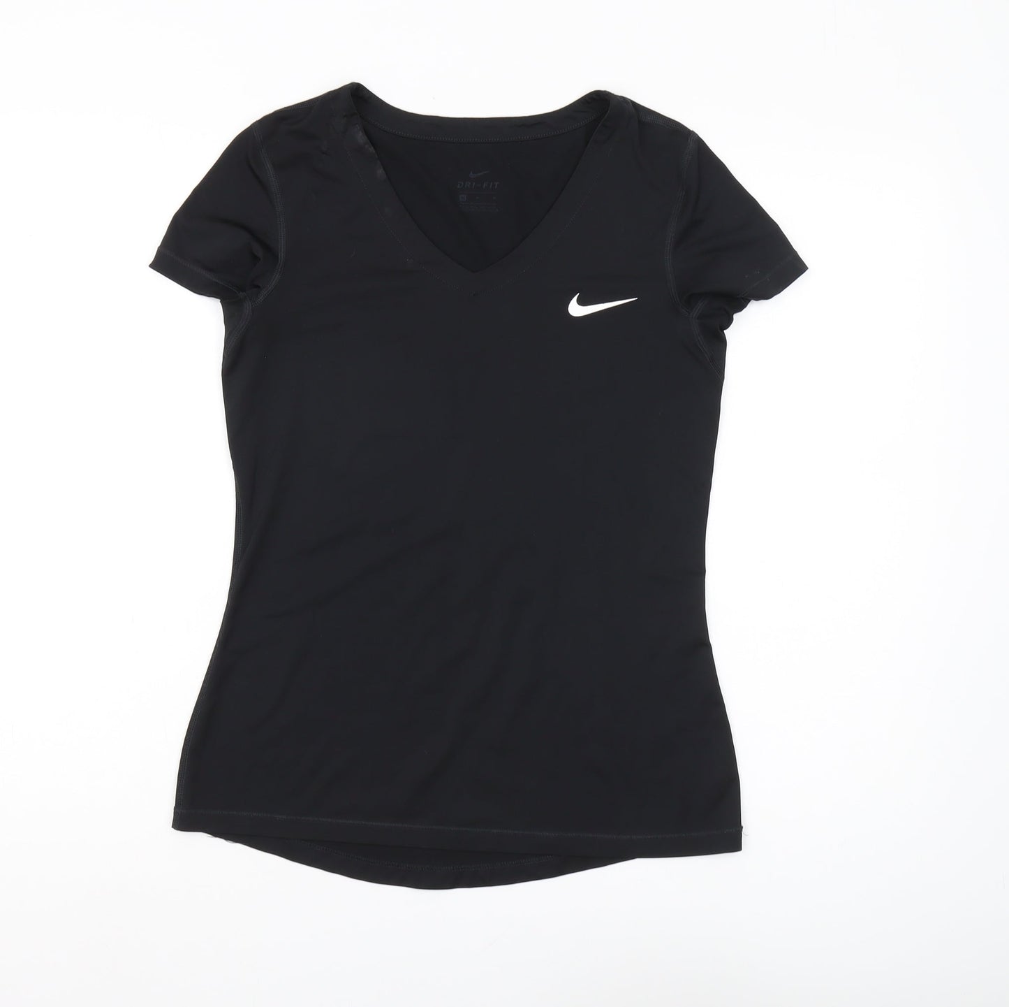 Nike Women's Black Slim Fit Active T-Shirt, M