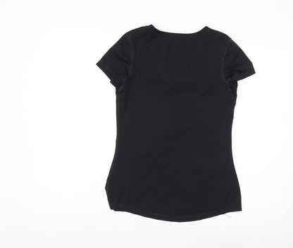 Nike Women's Black Slim Fit Active T-Shirt, M