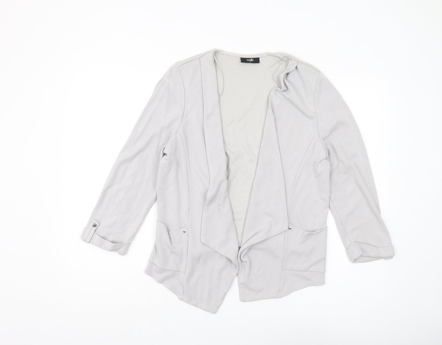 Womens UK Size M Wallis Grey Basic Jacket
