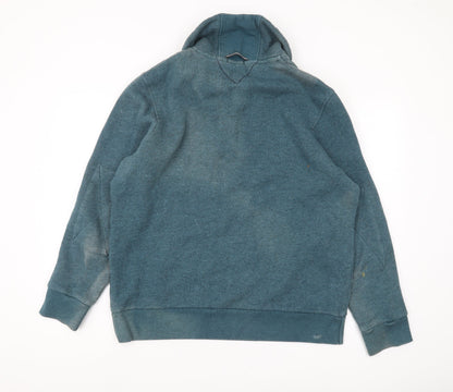 White Stuff Green Henley Sweatshirt, Men's L, Autumn/Winter