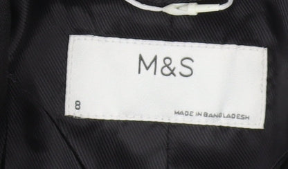 Marks and Spencer Women's Black Suit Jacket Size 8