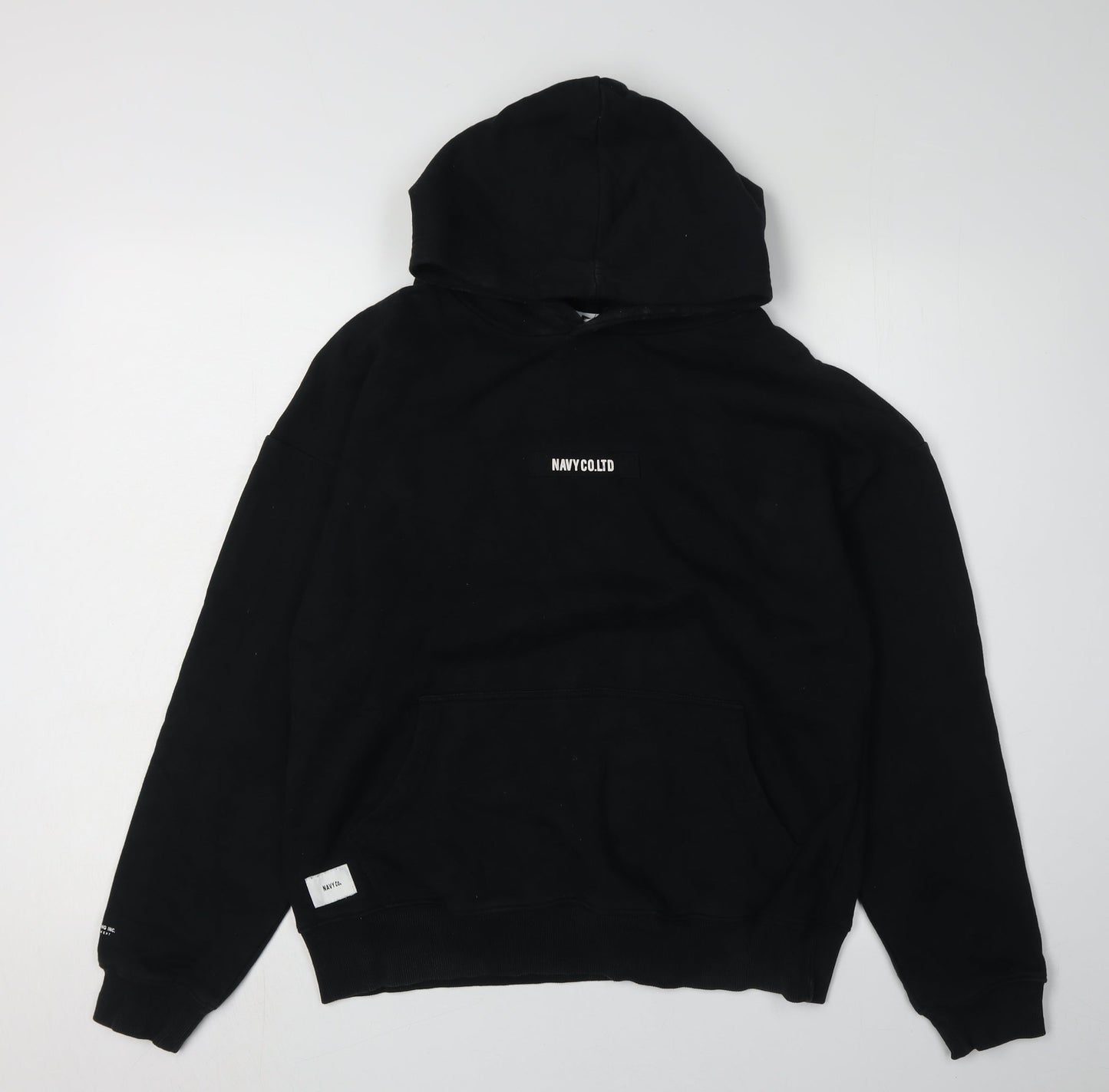 NAVY CO LTD Black Unisex Pullover Hoodie S