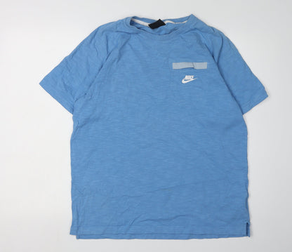 Nike Men's Blue Crew Neck T-Shirt L